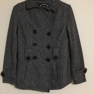 Grey button Coat